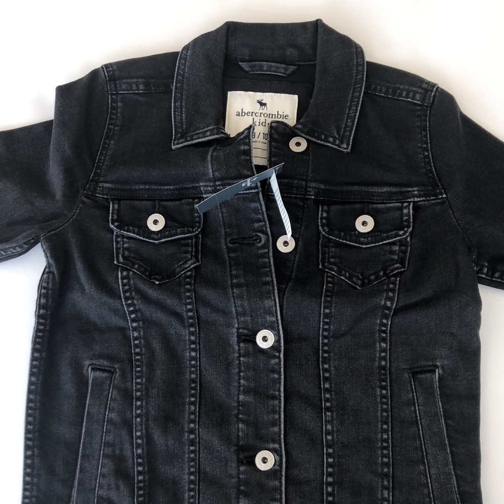 ABERCROMBIE KIDS - BLACK JEAN JACKET